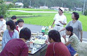佐伯町共同作業所でのキャンプ